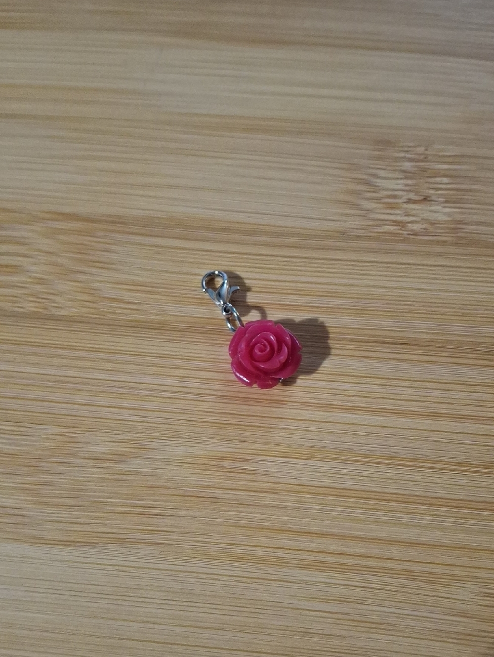Red Rose Dangle For Floating Lockets